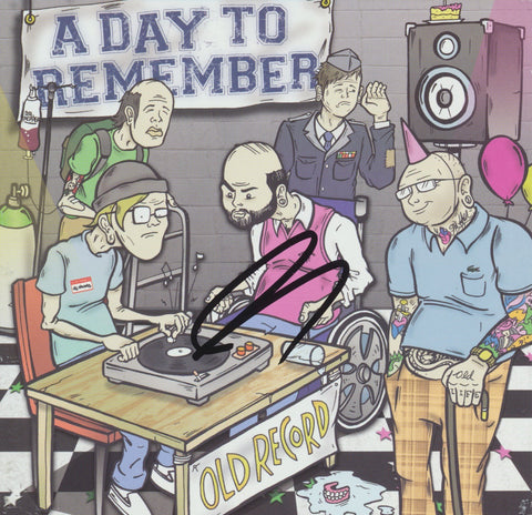 JEREMY MCKINNON SIGNED A DAY TO REMEMBER OLD RECORD CD COVER