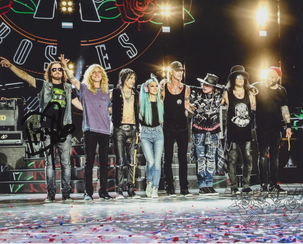 DIZZY REED SIGNED GUNS N ROSES 8X10 PHOTO – Overtime Autographs