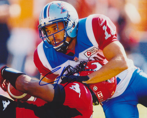 CHIP COX SIGNED MONTREAL ALOUETTES 8X10 PHOTO 2