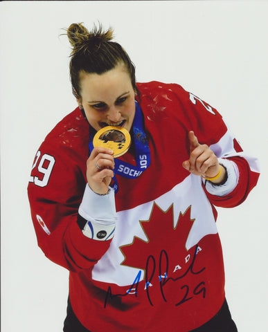 MARIE PHILIP POULIN SIGNED TEAM CANADA 2014 OLYMPICS 8X10 PHOTO