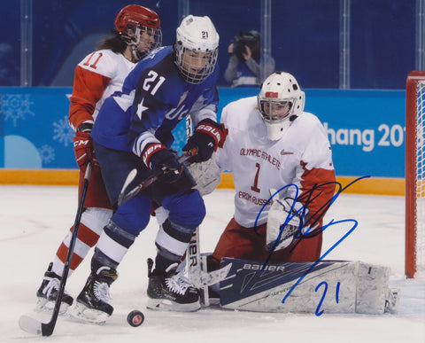 HILARY KNIGHT SIGNED TEAM USA 2018 OLYMPICS 8X10 PHOTO 8