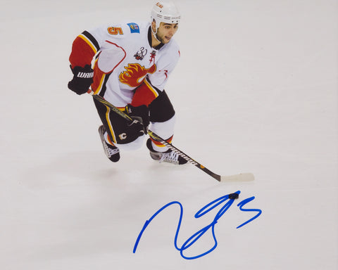 MARK GIORDANO SIGNED CALGARY FLAMES 8X10 PHOTO