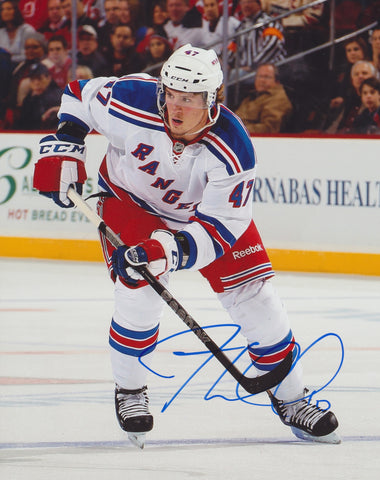 J.T. MILLER SIGNED NEW YORK RANGERS 8X10 PHOTO 8