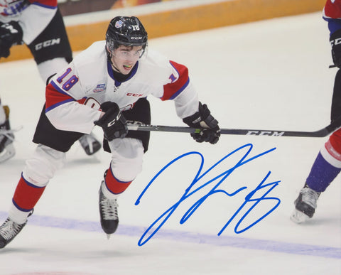 LIAM FOUDY SIGNED CHL TOP PROSPECTS GAME 8X10 PHOTO