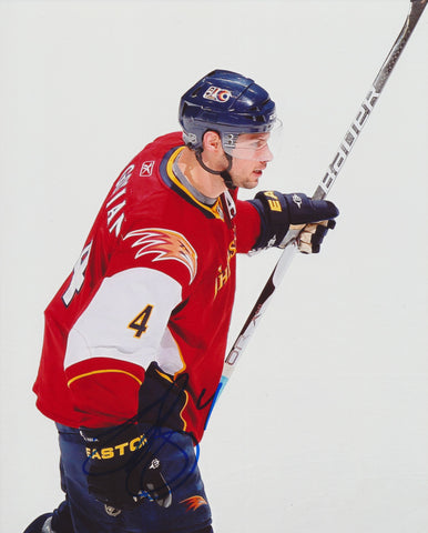 ZACH BOGOSIAN SIGNED ATLANTA THRASHERS 8X10 PHOTO