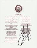 BETH HART SIGNED LIFE IS CALLING LYRIC SHEET