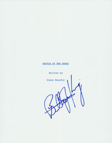 BILLIE JEAN KING SIGNED BATTLE OF THE SEXES FULL SCRIPT