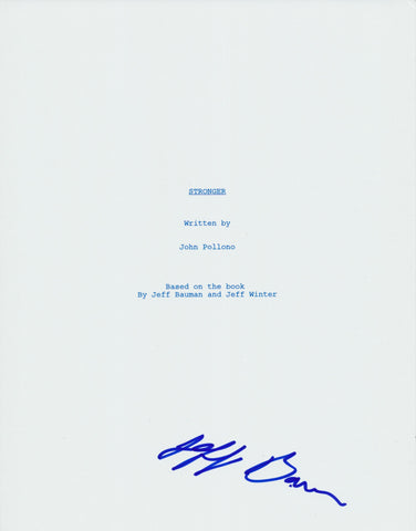 JEFF BAUMAN SIGNED STRONGER FULL SCRIPT