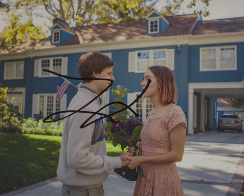 LUCAS HEDGES SIGNED LADYBIRD 8X10 PHOTO