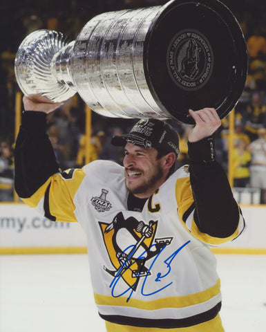 SIDNEY CROSBY SIGNED PITTSBURGH PENGUINS 8X10 PHOTO 2