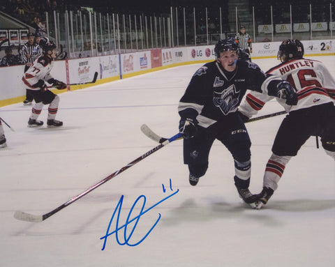 ALEXIS LAFRENIERE SIGNED RIMOUSKI OCEANIC 8X10 PHOTO 4