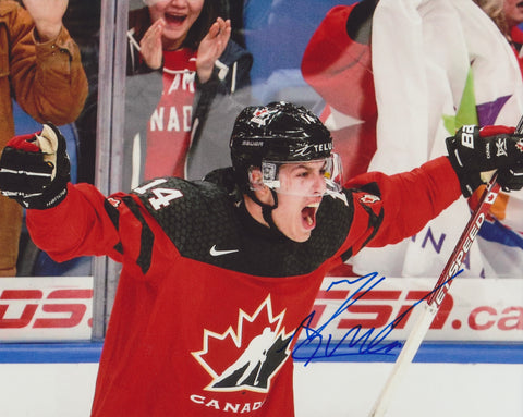 MAXIME COMTOIS SIGNED TEAM CANADA 8X10 PHOTO