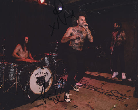 THE FEVER 333 SIGNED 8X10 PHOTO