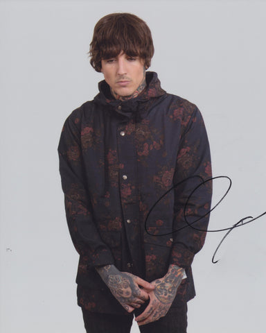 OLIVER SYKES SIGNED BRING ME THE HORIZON 8X10 PHOTO 5