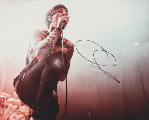 OLIVER SYKES SIGNED BRING ME THE HORIZON 8X10 PHOTO 6