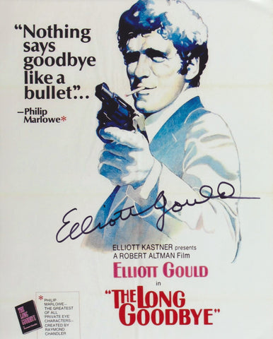ELLIOTT GOULD SIGNED THE LONG GOODBYE 8X10 PHOTO