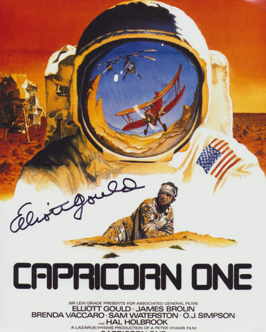 ELLIOTT GOULD SIGNED CAPRICORN ONE 8X10 PHOTO