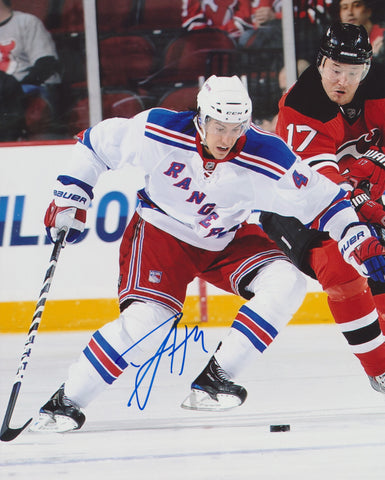 MICHAEL DEL ZOTTO SIGNED NEW YORK RANGERS 8X10 PHOTO 10