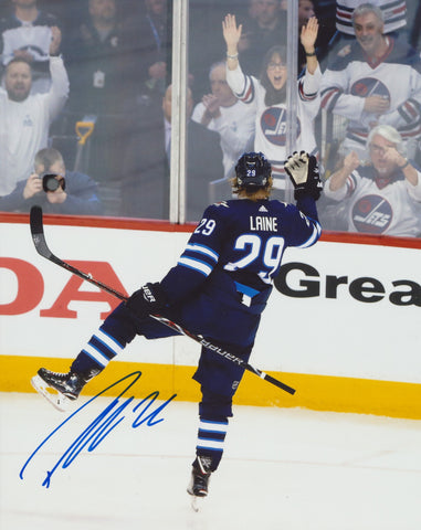 PATRIK LAINE SIGNED WINNIPEG JETS 8X10 PHOTO 3