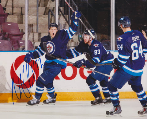 NIKOLAJ EHLERS SIGNED WINNIPEG JETS 8X10 PHOTO