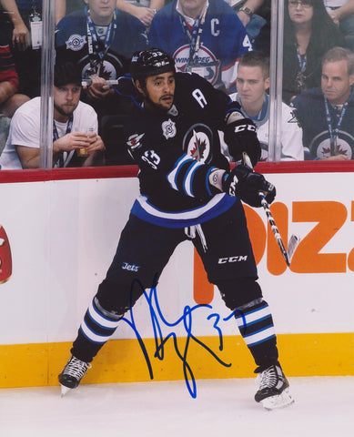 DUSTIN BYFUGLIEN SIGNED WINNIPEG JETS 8X10 PHOTO 2