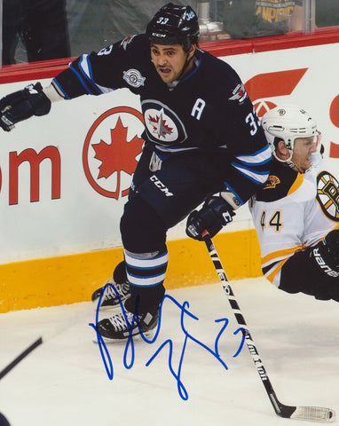 DUSTIN BYFUGLIEN SIGNED WINNIPEG JETS 8X10 PHOTO 3