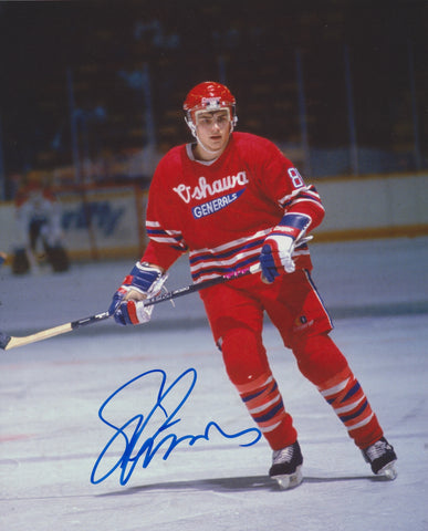 ERIC LINDROS SIGNED OSHAWA GENERALS 8X10 PHOTO