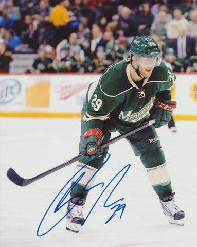 JASON POMINVILLE SIGNED MINNESOTA WILD 8X10 PHOTO