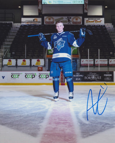 ALEXIS LAFRENIERE SIGNED RIMOUSKI OCEANIC 8X10 PHOTO 6