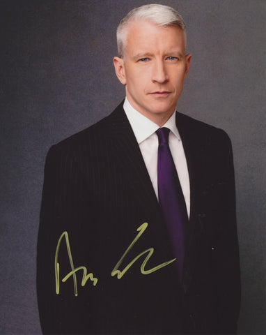 ANDERSON COOPER SIGNED CNN 8X10 PHOTO 3