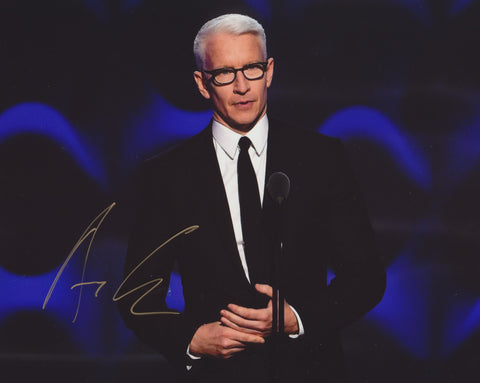ANDERSON COOPER SIGNED CNN 8X10 PHOTO