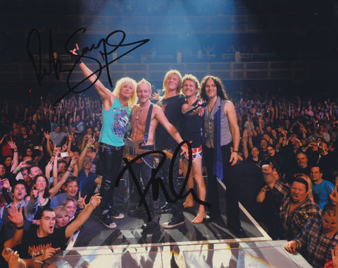 DEF LEPPARD SIGNED 8X10 PHOTO