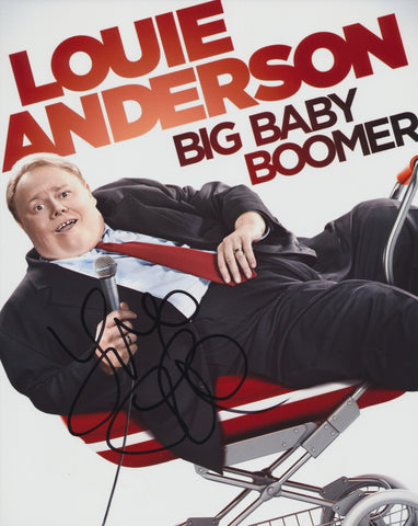 LOUIE ANDERSON SIGNED BIG BABY BOOMER 8X10 PHOTO