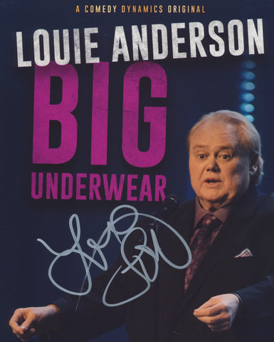 LOUIE ANDERSON SIGNED BIG UNDERWEAR 8X10 PHOTO