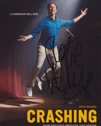 PETE HOLMES SIGNED CRASHING 8X10 PHOTO