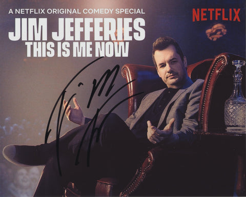 JIM JEFFERIES SIGNED THIS IS ME NOW 8X10 PHOTO