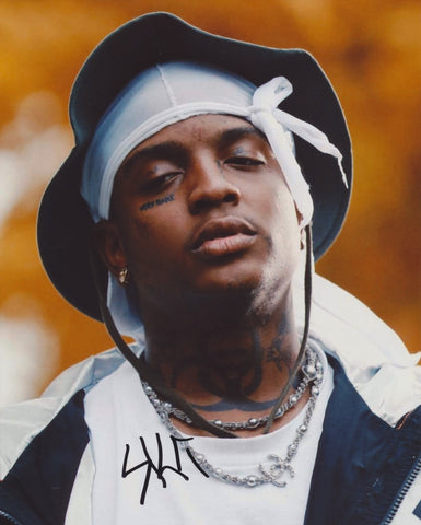 SKI MASK THE SLUMP GOD SIGNED 8X10 PHOTO 2