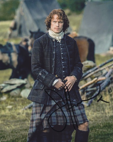 SAM HEUGHAN SIGNED OUTLANDER 8X10 PHOTO 3