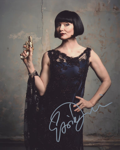 ESSIE DAVIS SIGNED MISS FISHER'S MURDER MYSTERIES 8X10 PHOTO
