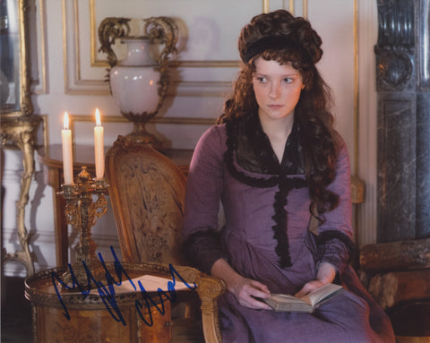 MORFYDD CLARK SIGNED LOVE & FRIENDSHIP 8X10 PHOTO