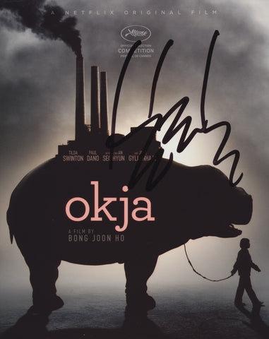 BONG JOON-HO SIGNED OKJA 8X10 PHOTO