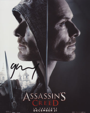 JUSTIN KURZEL SIGNED ASSASSIN'S CREED 8X10 PHOTO 3