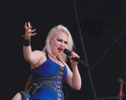 NOORA LOUHIMO SIGNED BATTLE BEAST 8X10 PHOTO 7