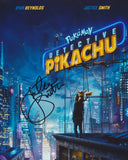 JUSTICE SMITH SIGNED DETECTIVE PIKACHU 8X10 PHOTO 2