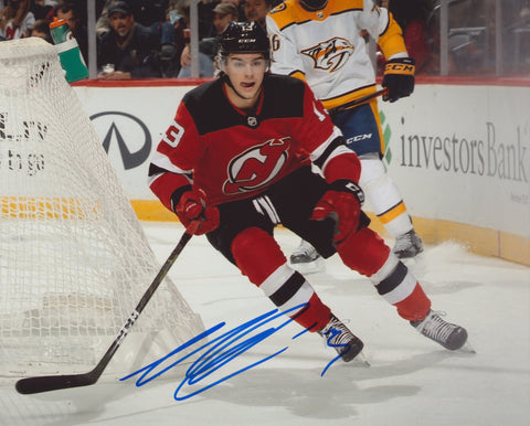 NICO HISCHIER SIGNED NEW JERSEY DEVILS 8X10 PHOTO 2