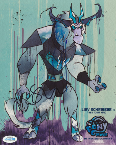 LIEV SCHREIBER SIGNED MY LITTLE PONY MOVIE 8X10 PHOTO ACOA