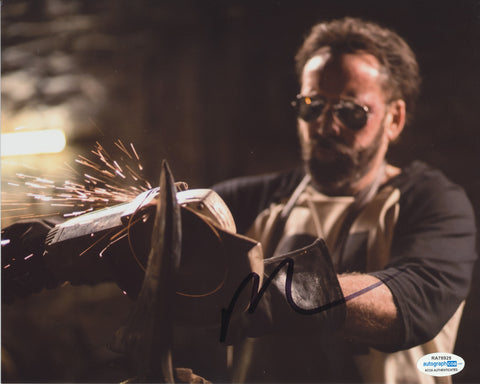 NICOLAS CAGE SIGNED MANDY 8X10 PHOTO ACOA