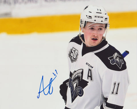 ALEXIS LAFRENIERE SIGNED RIMOUSKI OCEANIC 8X10 PHOTO