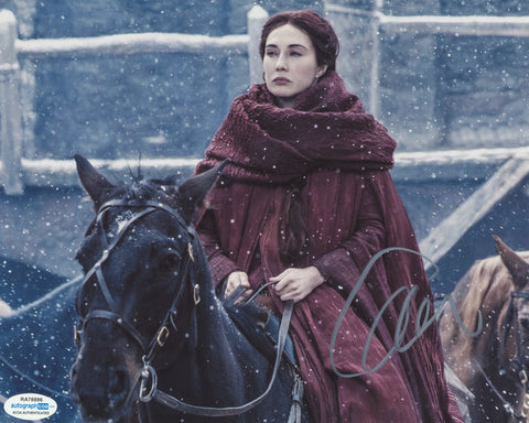 CARICE VAN HOUTEN SIGNED GAME OF THRONES 8X10 PHOTO ACOA