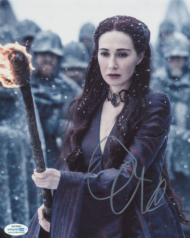 CARICE VAN HOUTEN SIGNED GAME OF THRONES 8X10 PHOTO ACOA 2